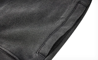 Cropped Washed Graphic Black Zip Up