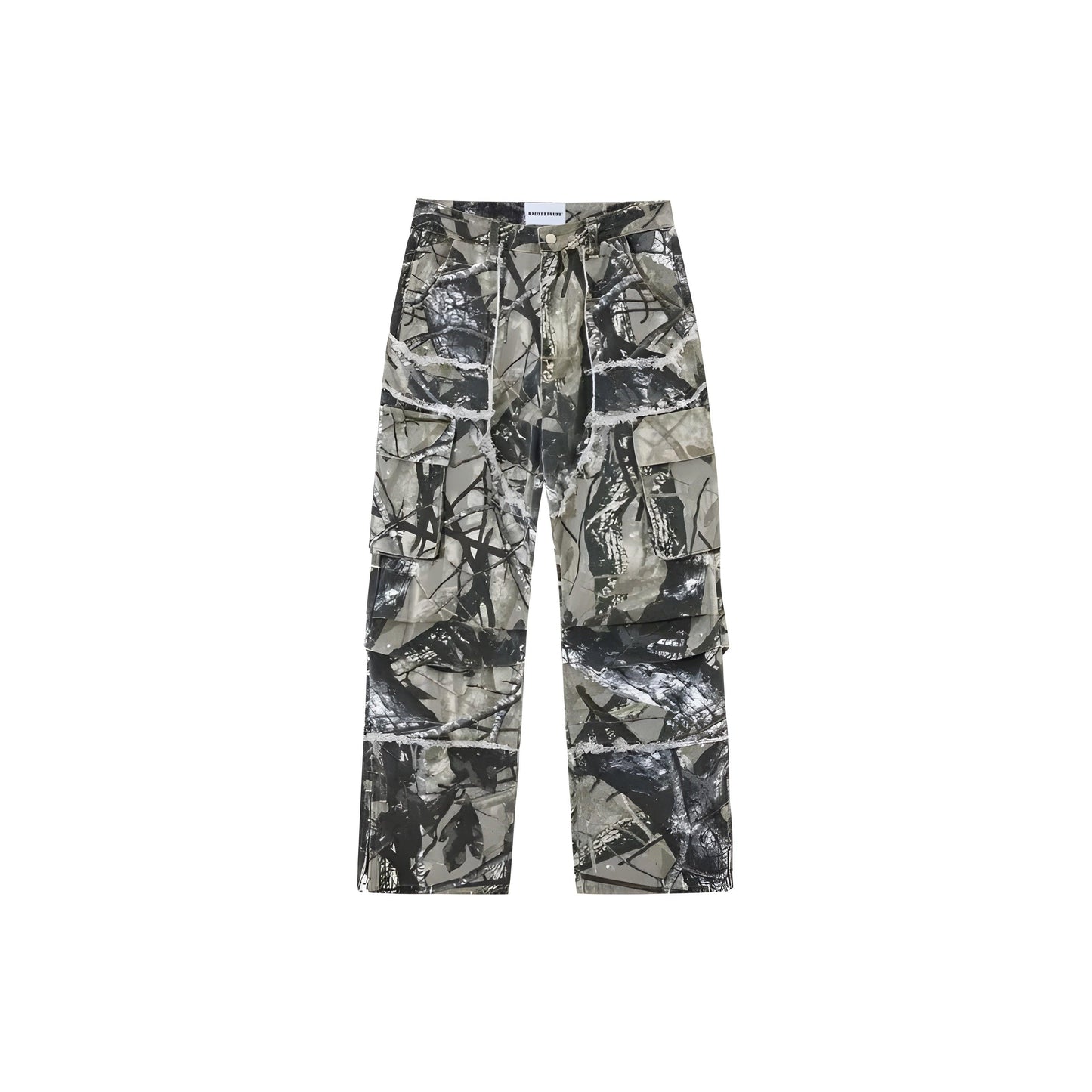 Flared Camo Cargo Unisex Pants