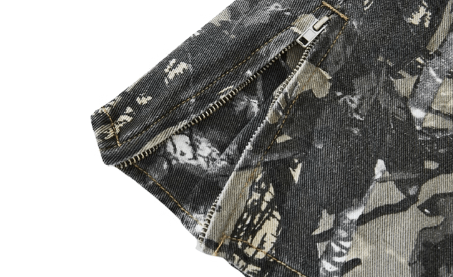 Flared Camo Cargo Unisex Pants